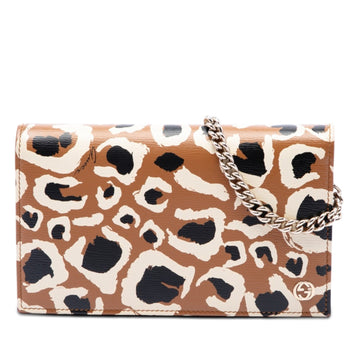 Gucci Calfskin Leopard Print Betty