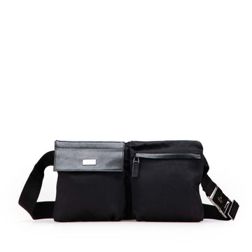 Gucci Nylon Double Pocket Belt Bag Pre-