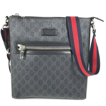 Gucci Web Strap Front Zip Messenger Bag
