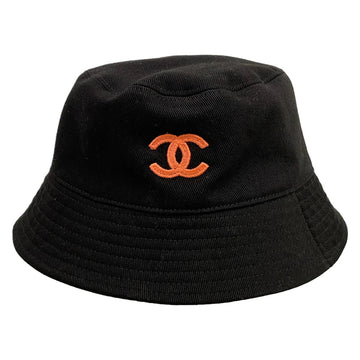 Chanel Black Dark Gray Multi Cotton Hat