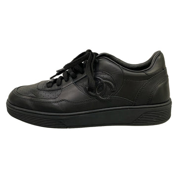 Chanel Black Leather Lambskin Men's