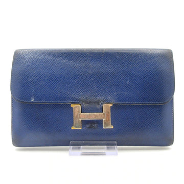 Hermes Constance Long Blue Electric Veau