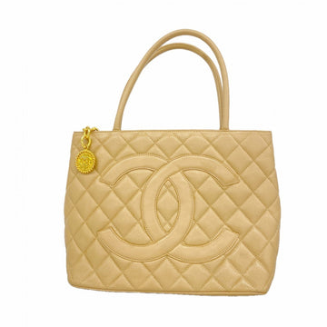 Chanel Medallion Tote Quilted Caviar