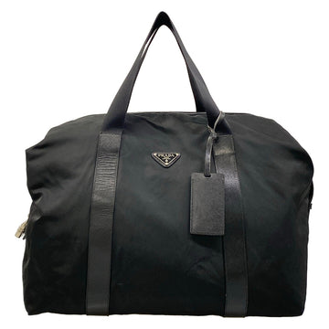 Prada Black Nylon Boston Bag