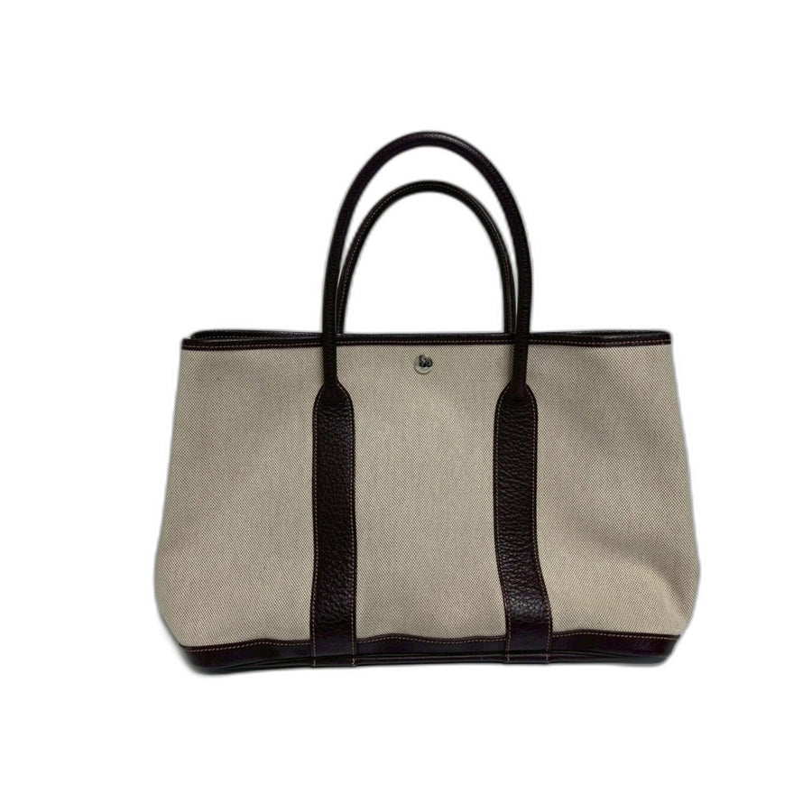 Hermes Garden Party Tote Toile And