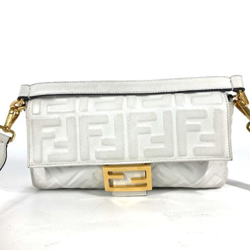 Fendi Baguette Nm Bag Zucca Embossed