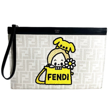 Fendi Roll Tote Printed Zucca Coated