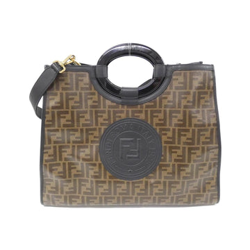 Fendi Runaway Shopper Tote Zucca Coated
