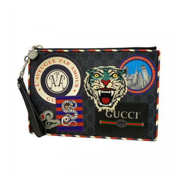 Gucci Night Courrier Pouch Gg Coated