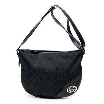 Gucci Britt Half Moon Hobo Gg Canvas