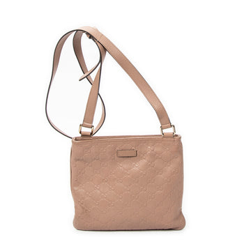 Zip Top Messenger Bag Guccissima Leather
