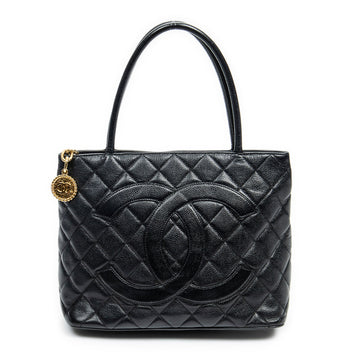 Chanel Medallion Tote Quilted Caviar