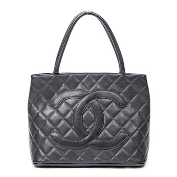 Chanel Medallion Tote Quilted Caviar