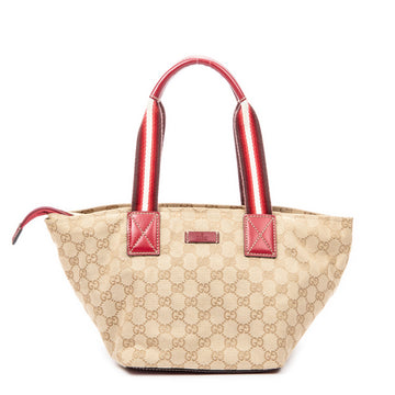 Gucci Web Zip Tote Gg Canvas Medium