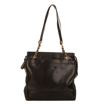 Chanel Vintage Stitched Cc Shoulder Bag