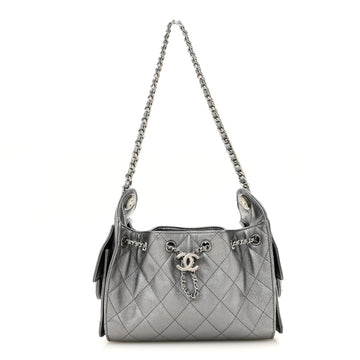 Metallic Caviar Quilted Mini Chanel 25
