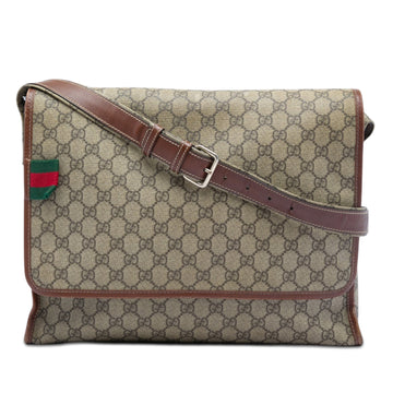 Gucci Web Loop Messenger Gg Coated