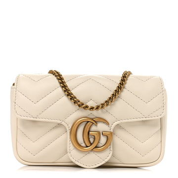 Gucci Calfskin Matelasse Super Mini Gg