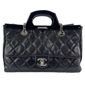 Chanel Leather Cc Delivery Tote Bag