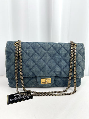 Chanel Classic Flap Blue Denim Quilted
