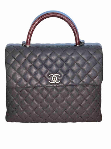 Rare 🔥Chanel Large Lizard Coco Handle