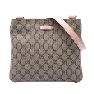 Gucci Zip Top Messenger Bag Gg Coated