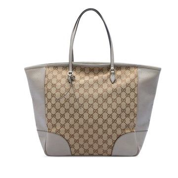Gucci Gg Canvas And Leather Bree Tote