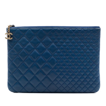 Chanel Medium Bi Quilted Lambskin O Case