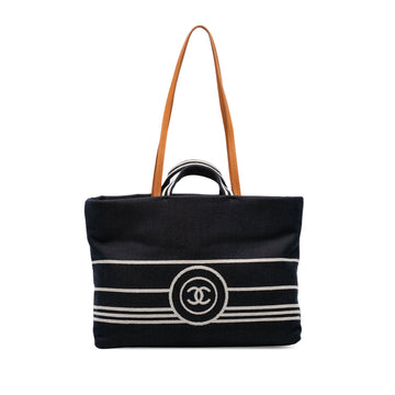 Chanel Cc Shopping Tote Denim Large
