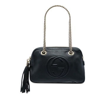 Gucci Leather Soho Chain Zip Shoulder