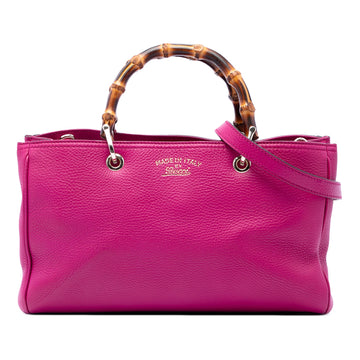 Gucci Medium Calfskin Bamboo Shopper