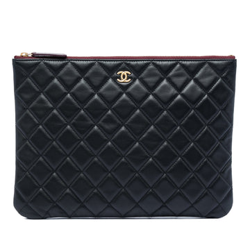 Chanel Medium Quilted Lambskin O Case