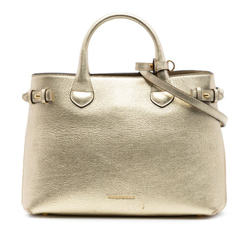 Burberry Banner Tote Leather And House