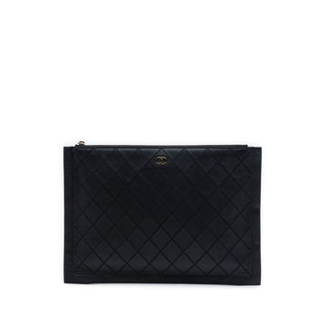 Chanel Large Quilted Stitched Calfskin