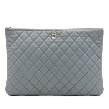 Chanel Large Quilted Caviar O Case