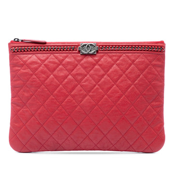 Chanel Medium Quilted Lambskin Chain Boy
