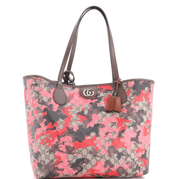 Gucci Gg Open Tote Camouflage Coated