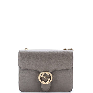 Gucci Interlocking Shoulder Bag Leather