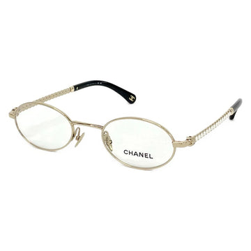 Chanel Clear Gold Hardware Sunglasses