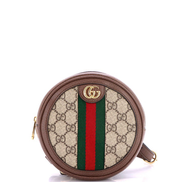 Gucci Ophidia Round Backpack Gg Coated