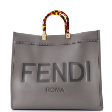 Fendi Sunshine Shopper Tote Leather