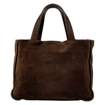 Chanel Brown Suede Tote Bag
