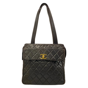 Chanel Matelasse Dark Brown Lambskin