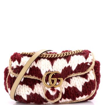Gucci Gg Marmont Flap Bag Knit