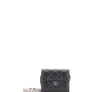 Chanel Classic Flap Card Holder On Chain