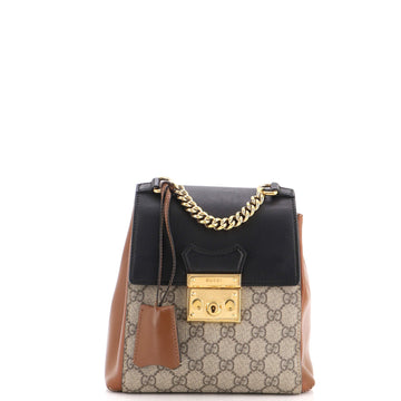 Gucci Padlock Backpack Gg Coated Canvas