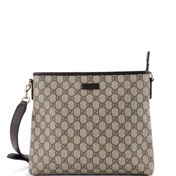 Gucci Zip Top Messenger Bag Gg Coated
