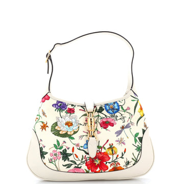 Gucci Jackie Hobo Flora Canvas With