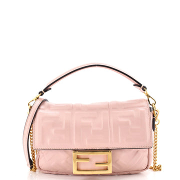 Fendi Baguette Nm Bag Zucca Embossed