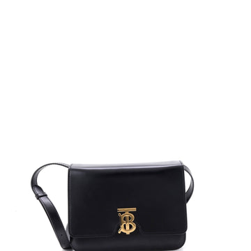 Burberry Tb Flap Bag Leather Medium